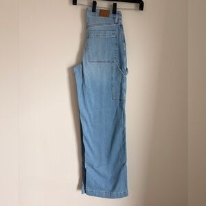 AE Dreamy Stretch High waisted baggy wide leg denim jeans 2 long